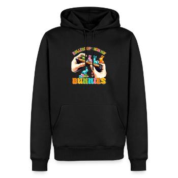 Easter Easter Bunny Easter Eve Easter Sunday Easter Egg Spring - Men’s Premium Organic Hoodie - black - Front - Nico (187cm)