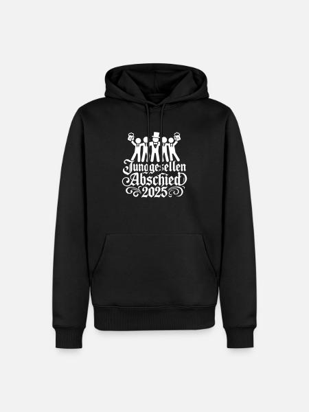Junggesellenabschied 2025 Jga Lustig - Männer Premium Bio Hoodie - Schwarz