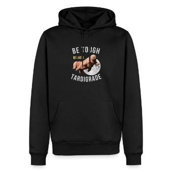 Bärtierchenbär - Männer Premium Bio Hoodie - Schwarz - Vorne - Nico (187cm)