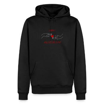 Saint Valentine's Day. - Men’s Premium Organic Hoodie - black - Front - Nico (187cm)