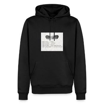 facts - Sweat à capuche Premium bio Homme - noir - Devant - Nico (187cm)