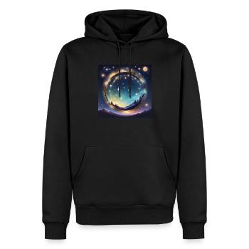 Löwe Astrologie Leo Geschenk - Männer Premium Bio Hoodie - Schwarz - Vorne - Nico (187cm)