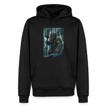 Riese Mythologie Giant Geschenk - Männer Premium Bio Hoodie - Schwarz - Vorne - Nico (187cm)