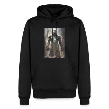 Golem Jewish Judaism Gift - Men’s Premium Organic Hoodie - black - Front - Nico (187cm)