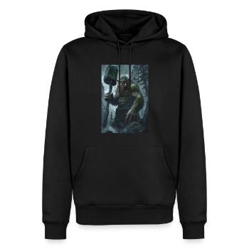 Riese Giant Norwegen Geschenk - Männer Premium Bio Hoodie - Schwarz - Vorne - Nico (187cm)