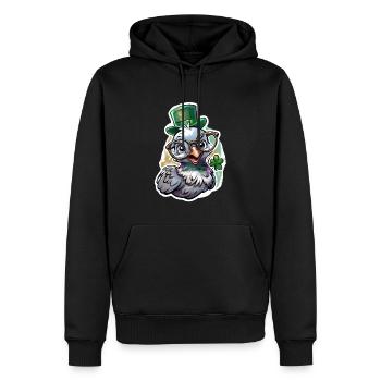 St. Patrick's Day Taube Geschenk - Männer Premium Bio Hoodie - Schwarz - Vorne - Nico (187cm)