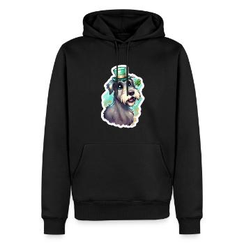 St. Patrick's Day Hund Geschenk - Männer Premium Bio Hoodie - Schwarz - Vorne - Nico (187cm)