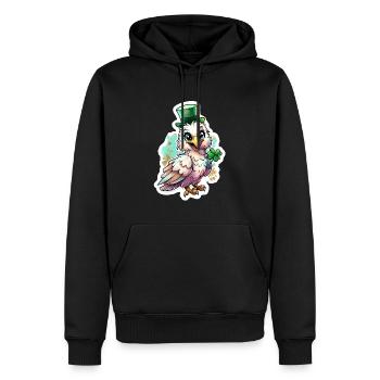 St. Patrick's Day Vogel Geschenk - Männer Premium Bio Hoodie - Schwarz - Vorne - Nico (187cm)