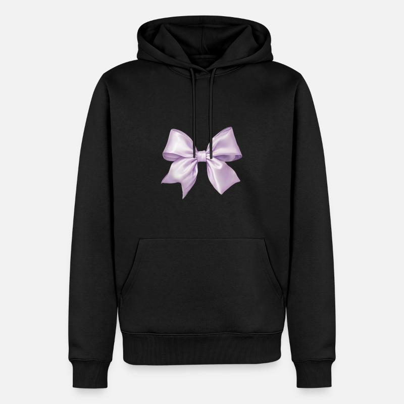 Schleife Glamour Seide Geschenk - Männer Premium Bio Hoodie - Schwarz