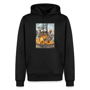 Herrentag Bier Freunde Geschenk - Männer Premium Bio Hoodie - Schwarz - Vorne - Nico (187cm)
