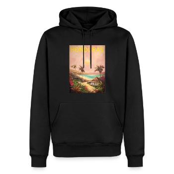 Honduras Stolz Herkunft Geschenk - Männer Premium Bio Hoodie - Schwarz - Vorne - Nico (187cm)