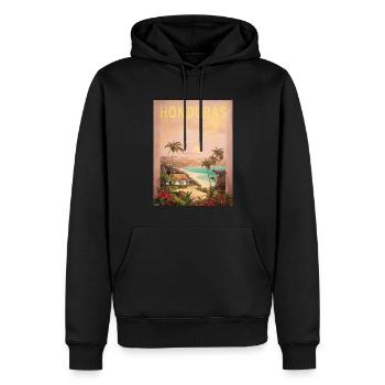 Honduras Catracha Herkunft Geschenk - Männer Premium Bio Hoodie - Schwarz - Vorne - Nico (187cm)