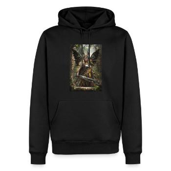 Guerrier Mythologie Mythe Cadeau - Sweat à capuche Premium bio Homme - noir - Devant - Nico (187cm)