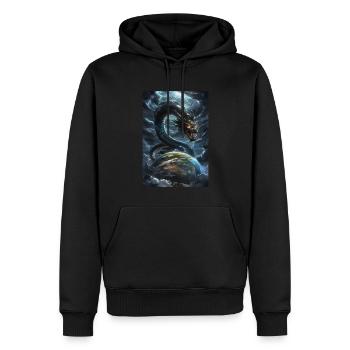 Basilisk Mythologie Mythos Geschenk - Männer Premium Bio Hoodie - Schwarz - Vorne - Nico (187cm)