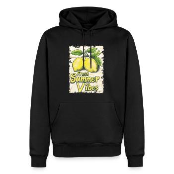 Fresh Summer Vibes - Männer Premium Bio Hoodie - Schwarz - Vorne - Nico (187cm)
