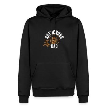 Stockcar d’autocross - Sweat à capuche Premium bio Homme - noir - Devant - Nico (187cm)
