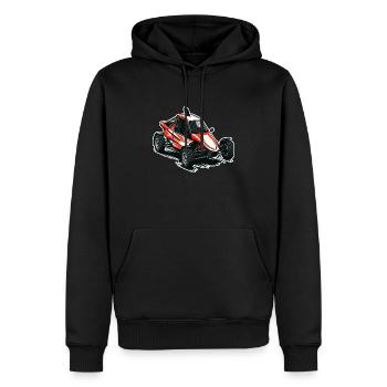 Autocross Stockcar Spezialcross - Männer Premium Bio Hoodie - Schwarz - Vorne - Nico (187cm)
