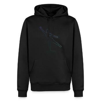 Herren Fitnesstraining Aerobic Fitness Krafttraini - Männer Premium Bio Hoodie - Schwarz - Vorne - Nico (187cm)