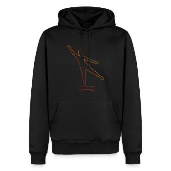 Strength Training Aerobics Fitness Physical Gymnastics - Men’s Premium Organic Hoodie - black - Front - Nico (187cm)
