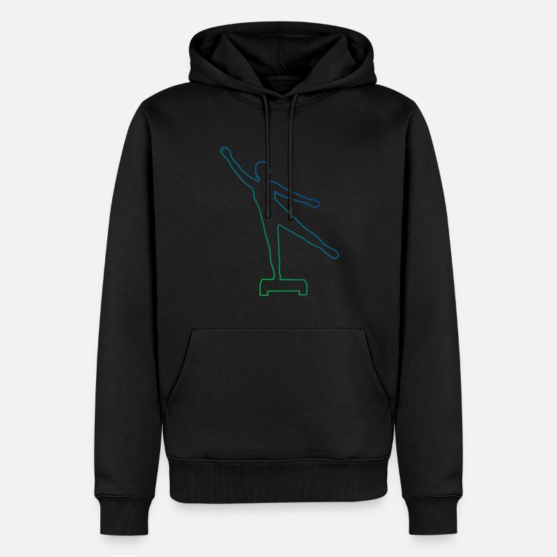 Krafttraining Aerobic Konditionstraining - Männer Premium Bio Hoodie - Schwarz