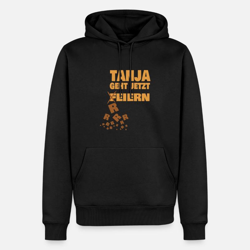 Kotzen tanja - Männer Premium Bio Hoodie - Schwarz