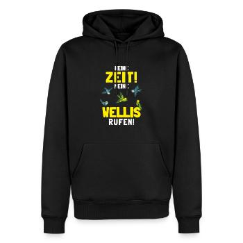 Wellensittich Sittiche Welli Figur Sittichhalter - Männer Premium Bio Hoodie - Schwarz - Vorne - Nico (187cm)