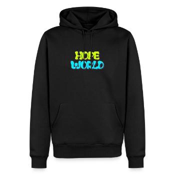 J-Hope - HOPE WORLD - Männer Premium Bio Hoodie - Schwarz - Vorne - Nico (187cm)