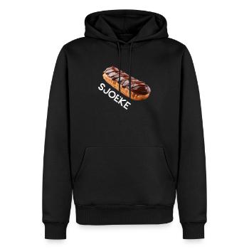 Sjoeke, Flämische Hemden - Männer Premium Bio Hoodie - Schwarz - Vorne - Nico (187cm)
