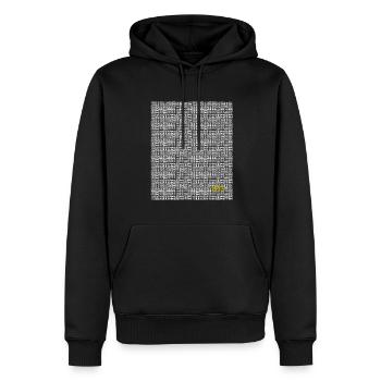 1973 - 50. Geburtstag, Jahrestag, Hochzeitstag - Männer Premium Bio Hoodie - Schwarz - Vorne - Nico (187cm)