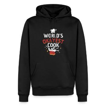 Hobbykoch Kochen World's Okayest Cook Humor - Männer Premium Bio Hoodie - Schwarz - Vorne - Nico (187cm)
