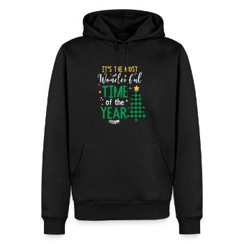It's The Most Wonderful Time Of The Year - Männer Premium Bio Hoodie - Schwarz - Vorne - Nico (187cm)
