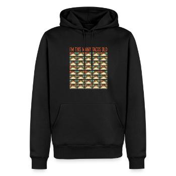 40. Geburtstag Geschenkidee Vierzig Tacos Lustig - Männer Premium Bio Hoodie - Schwarz - Vorne - Nico (187cm)