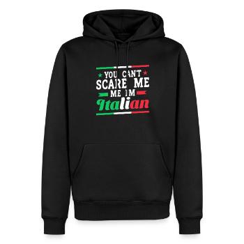 Italiener Italien Lustiger Spruch Geschenkidee - Männer Premium Bio Hoodie - Schwarz - Vorne - Nico (187cm)