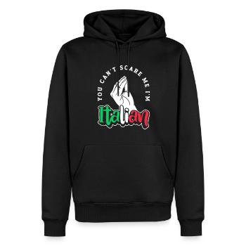 Italiener Italien Lustiger Spruch Geschenkidee - Männer Premium Bio Hoodie - Schwarz - Vorne - Nico (187cm)