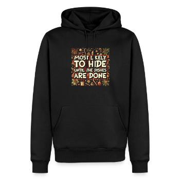 Christmas Xmas Funny Saying Humor Funny - Men’s Premium Organic Hoodie - black - Front - Nico (187cm)