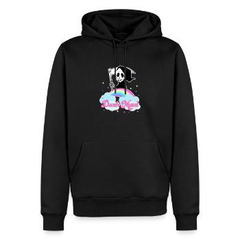 Death Metal Arc-en-ciel - Sweat à capuche Premium bio Homme - noir - Devant - Nico (187cm)