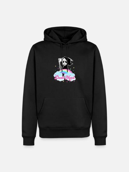 Death Metal Regenbogen - Männer Premium Bio Hoodie - Schwarz