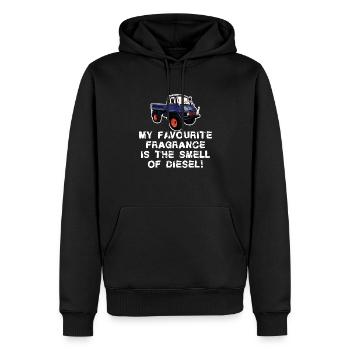 Ma fragrace préférée - Diesel - Unimog - Oldtimer - Sweat à capuche Premium bio Homme - noir - Devant - Nico (187cm)