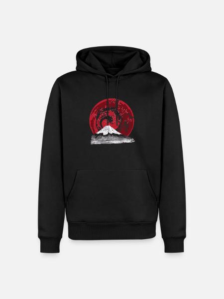 Vintage Japon Art Japonais Streetwear - Sweat à capuche Premium bio Homme - noir