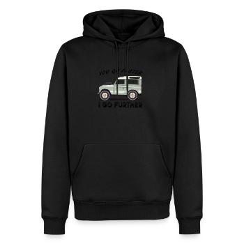The old 4x4 that goes far - Men’s Premium Organic Hoodie - black - Front - Nico (187cm)