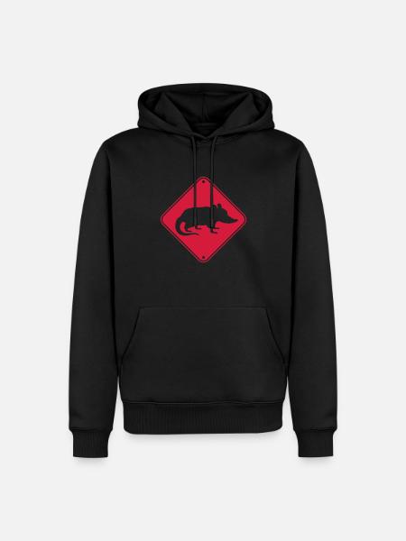 Shield Danger Opossum - Men’s Premium Organic Hoodie - black