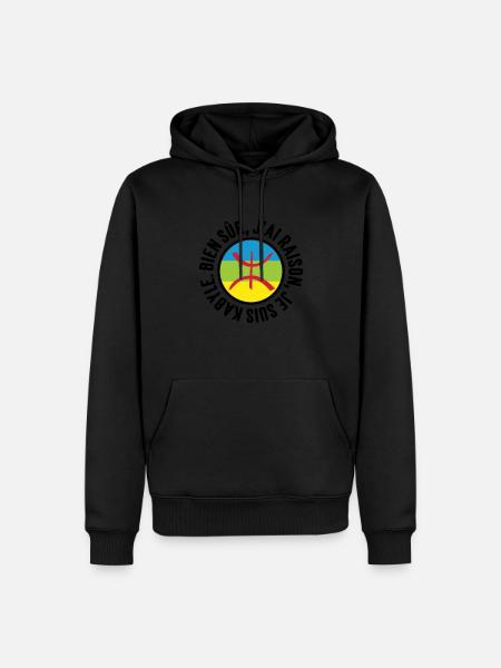 Je suis Kabyle - Sweat à capuche Premium bio Homme - noir