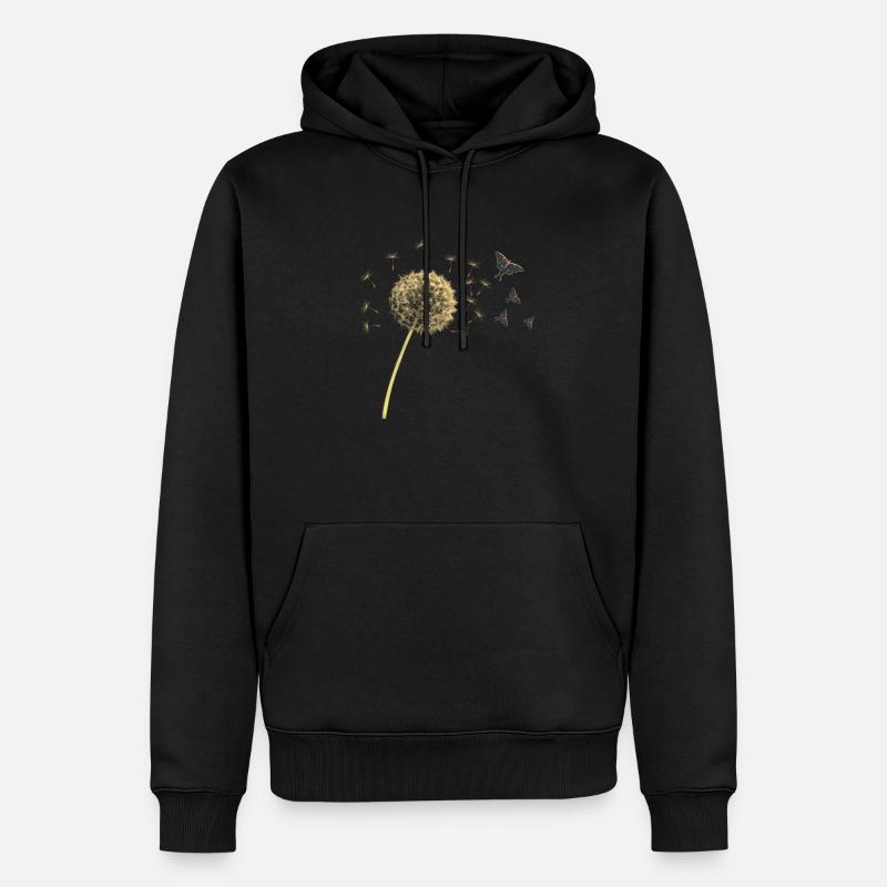 Le temps file - Sweat à capuche Premium bio Homme - noir