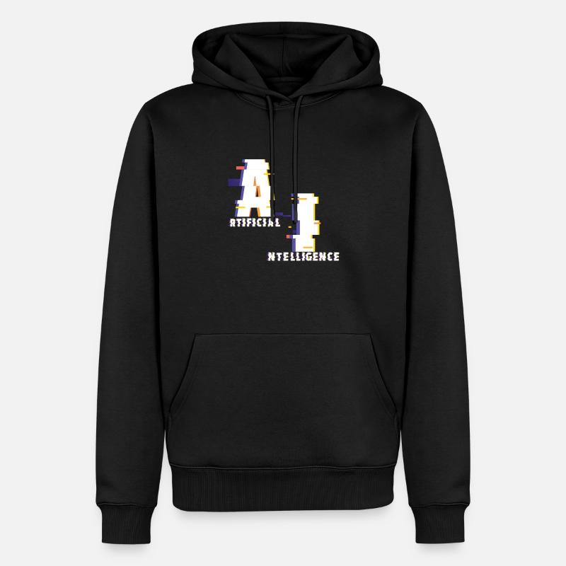 Intelligence artificielle - Sweat à capuche Premium bio Homme - noir