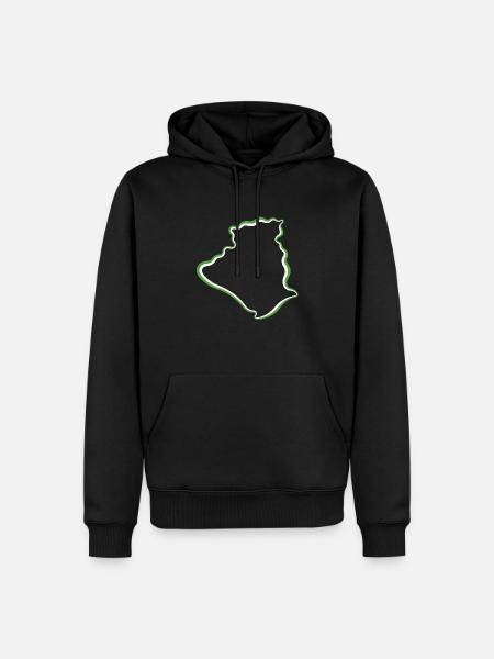 Algeria - Men’s Premium Organic Hoodie - black