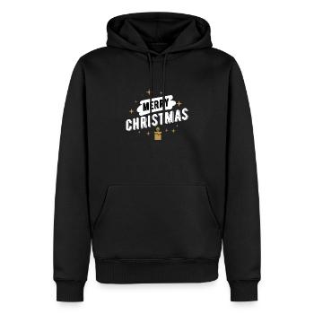 Merry christmas - Männer Premium Bio Hoodie - Schwarz - Vorne - Nico (187cm)