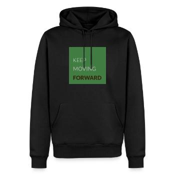 forward sinn-spruch - Männer Premium Bio Hoodie - Schwarz - Vorne - Nico (187cm)