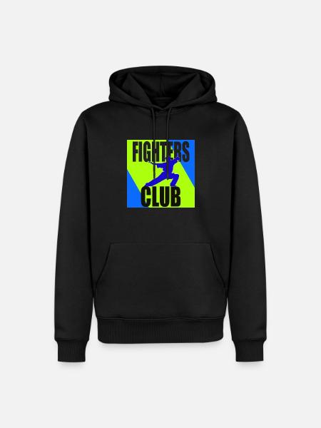 Fighters Club Design - Männer Premium Bio Hoodie - Schwarz