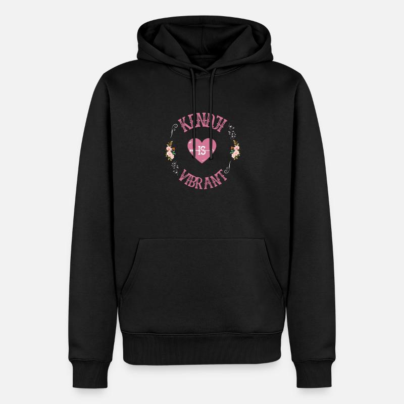 Kendji is Vibrant | Fan de Kendji Girac - Sweat à capuche Premium bio Homme - noir
