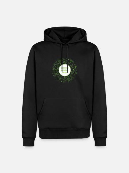 Microgreen agriculture durable - Sweat à capuche Premium bio Homme - noir